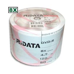 RIDATA 8X DVD- + R 50 PACK